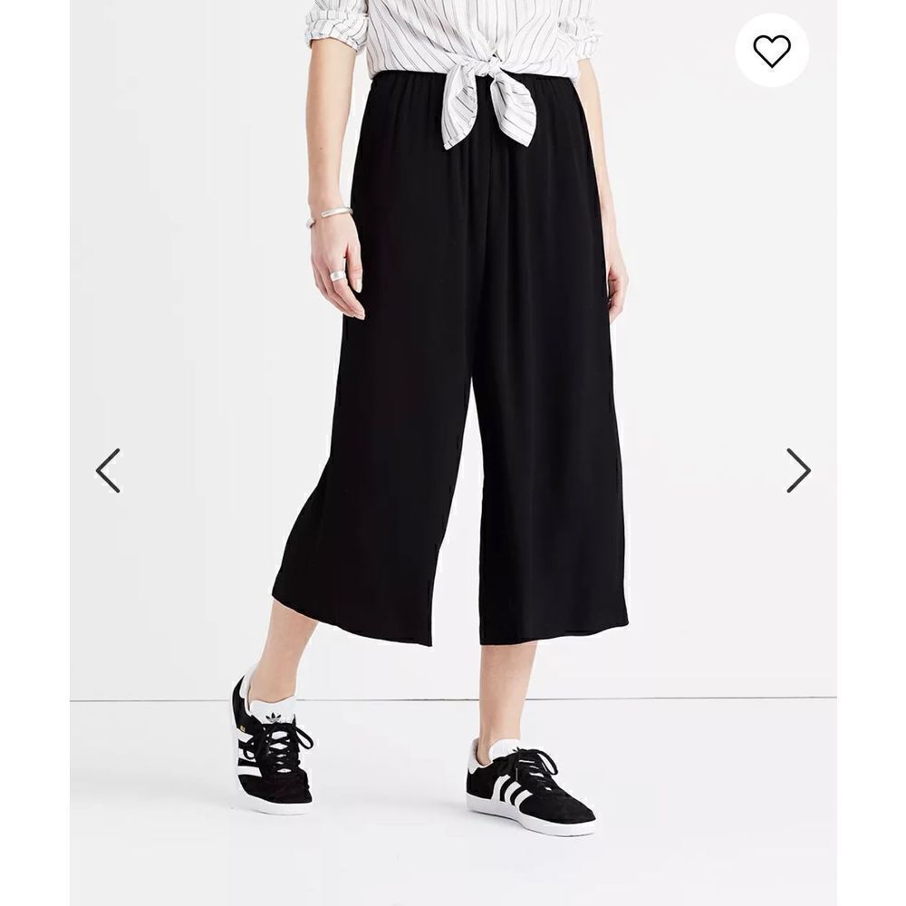 Madewell Huston Pull-On Crop Pants in Black